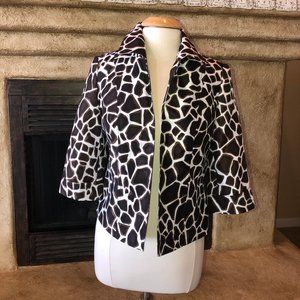 Taffeta giraffe print Blazer/Jacket